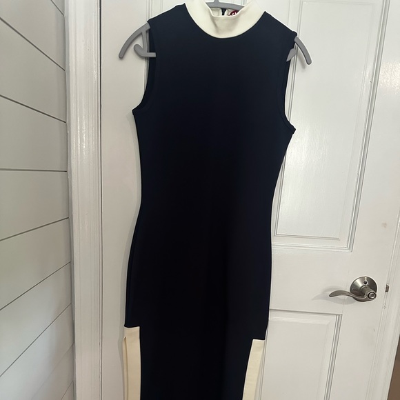 STAUD Dresses & Skirts - STAUD Navy Maxi Dress with Cream Accent Panels